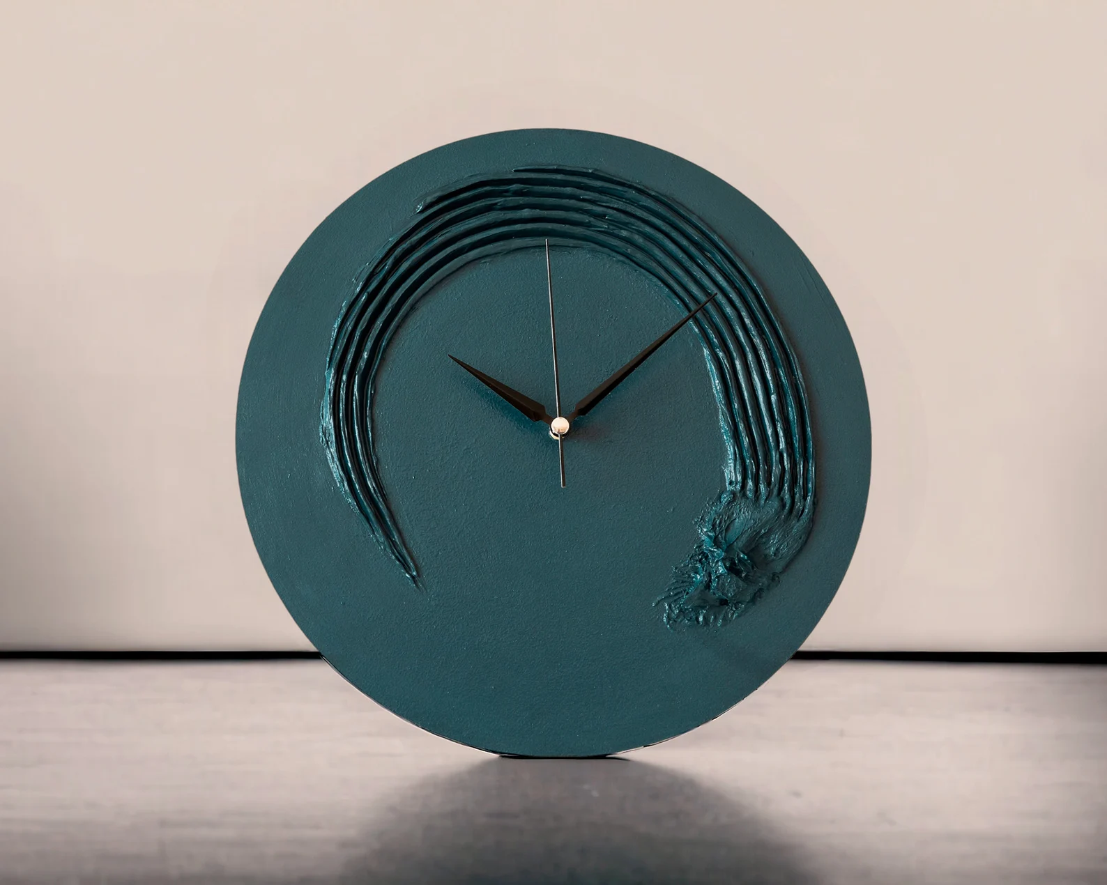 Modern Minimalist Concrete 3D Textured Wall Clock | Shop Flash Deal - Image 6