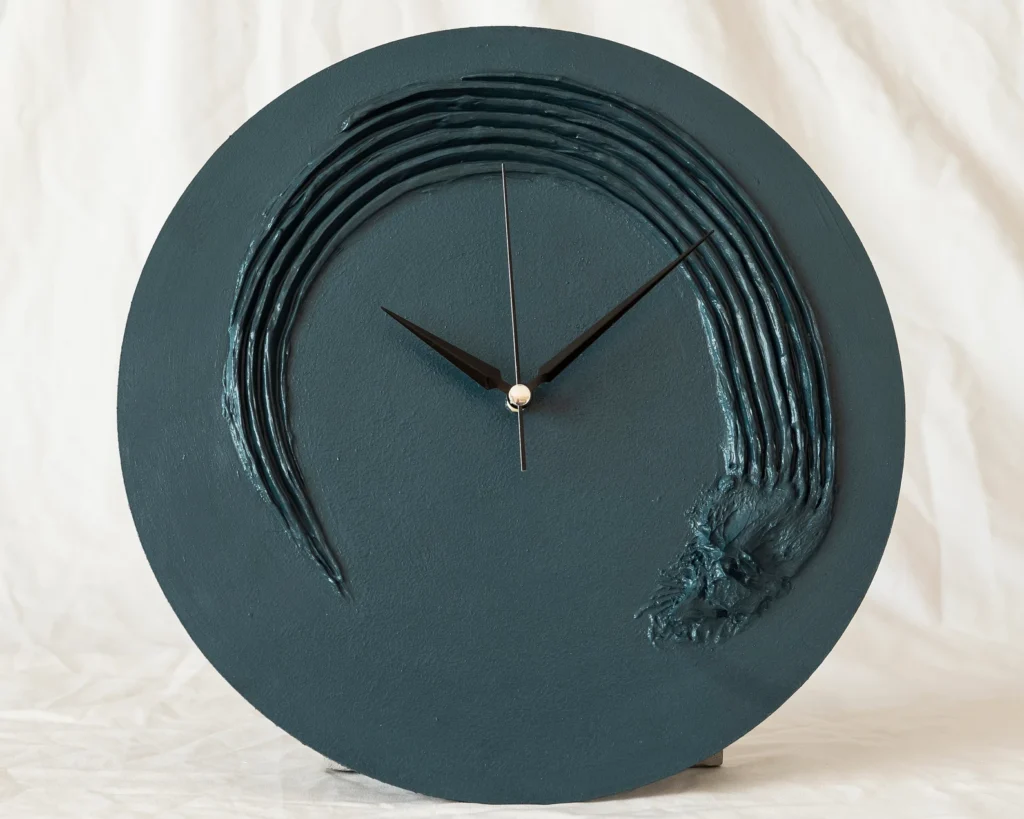 Modern Minimalist Concrete 3D Textured Wall Clock | Shop Flash Deal