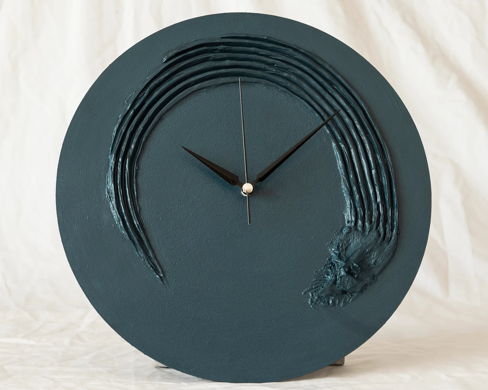 Modern Minimalist Concrete 3D Textured Wall Clock | Shop Flash Deal